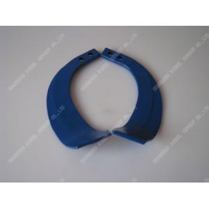 0.5Kg-0.6Kg 581 681 Rotary Tiller Blades For Tractor Double Hole Blue Colorful