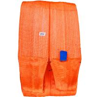 China Duplex Webbing 60T Polyester Lifting Sling Orange Color on sale