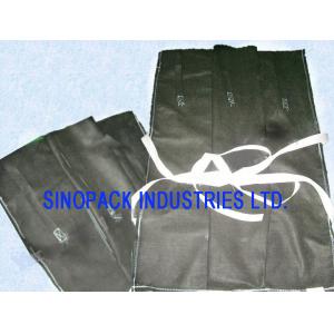 Non-Woven PP Builder Pipeline Black Gravel Bulk Bag Suitable For Oil Pipe 4'' - 6''  - 8'' - 10"