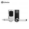 China Scanning Fingerprint Door Lock With Key Zinc Alloy Biometic Sensor Reader wholesale