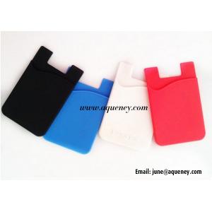 Hot Sale Cell Phone Silicone Cases , Silicone Smart Wallet Mobile Phone Cover