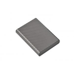 China Carbon Fibre Metal Leather Credit Card Wallet Holder Rectangle Souvenir Gift supplier