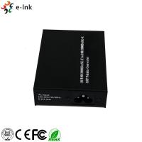 China Lightweight Black Color Fiber Ethernet Media Converter Extremely Low Power Consumption on sale