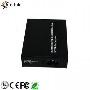 China Lightweight Black Color Fiber Ethernet Media Converter Extremely Low Power Consumption supplier