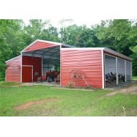 China Durable Shade Steel Garage Buildings Pre Manufactured Carports Labor Saving on sale