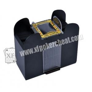 China Plastic 6 Deck Automatic Card Shuffler With One Camera For Baccarat Cheating supplier