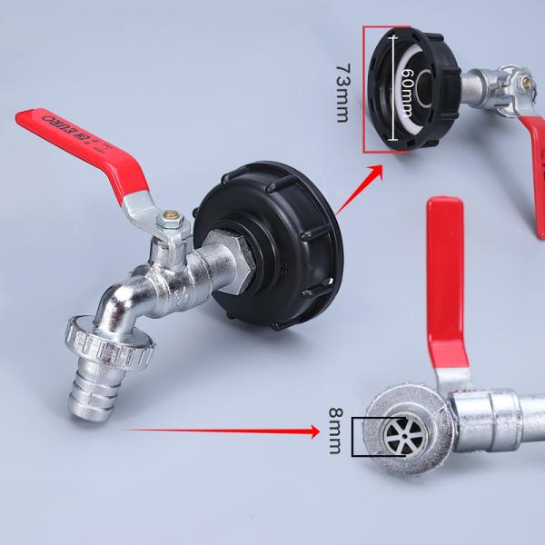 Reducción del acoplamiento del adaptador S60x6 hilo a 1/2