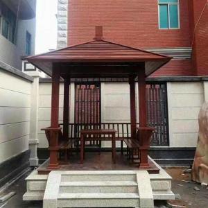 China Waterproof Chinese Style Outdoor Garden Pavilion Composite Wood Wpc supplier
