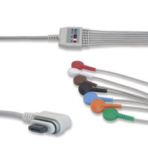 China GEの先見者のためのAHA 7の鉛のフィリップスHolter ECGケーブルTPUのジャケット supplier