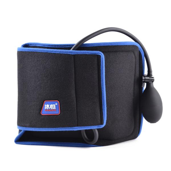 ISO13485 Black PVC Ice Gel Pack For Back Cold Compression Wrap