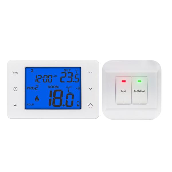 Buy cheap Weekly Programmable Smart Home Touch Screen Wireless Room Thermostat from wholesalers
