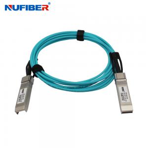 10G SFP+ To 10G SFP+ OM3 1m / 2m / 3m / 5m / 15m Active Optical Cable For Data Center