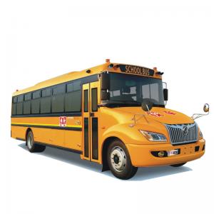 School 56 Seater Student Shuttle Bus 170hp 9R22.5 Tyre 5MT Transmission