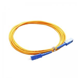 China Optic optical fiber patch cord simplex 3mm 10 Meters SM SX PVC SC/UPC/APC supplier