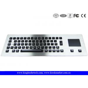 China Illuminated industrial pc keyboard with integrated Touchpad , ruggedized keyboard supplier