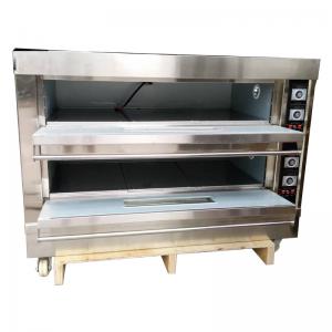 China Commercial Stainless Steel Deck Oven With Steam 12-Tray 3 Deck Bakery Oven 2-Tray 1 Deck Gas Or Electric supplier
