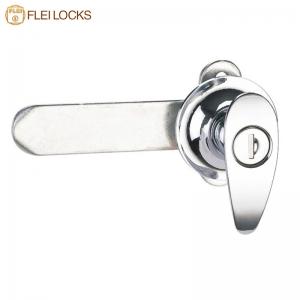 China Zinc Alloy Chrome Coated Cabinet Handle Lock OEM Service For Industrial Cabinet supplier