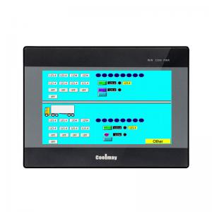 Coolmay Touch Screen HMI With PLC 12AI 8AO 24DI 20DO Fast Operation