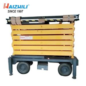 Hydraulic Mobile Industrial Scissor Lift Table High Strength Manganese Steel Material