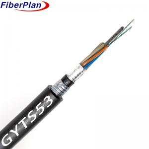 China High Quality 2-144 Cores GYTS53 Underground Direct Burial Armored Fiber Optic Cable supplier