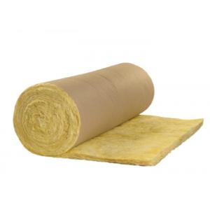 China 50mm Thickness Thermal Insulation Soundproof Glass Wool Roll With Kraft supplier