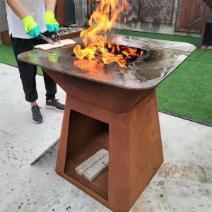 Outdoor Weather Proof Steel BBQ Grill Heavy Duty CORTEN Metal