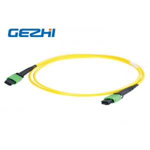 China Single Mode 12 Fiber Patch Cord Accessories , MPO Patch Cord Truck Cable Jumper supplier