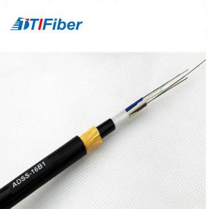 China Double Sheath Fiber Optic Cable 24 Core Aerial ADSS All Dielectric Self Customized Length supplier