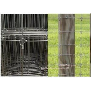 China Galvanized Grassland Cattle Wire Fence / Fixed Knot Woven Deer Fence For Pasture supplier