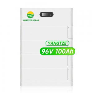 96V 100Ah Stackable Battery Storage Lithium Energy With Master Integrated Combiner Box