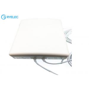 MIMO 2* 4G LTE Antenna 10Dbi IP67 White Panel Antenna With 2*5m Rg58 CABLE To Sma Male