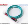 China Aramid PVC LSZH Optical Fiber Patch Cord ST OM3 Multimode 10G Duplex wholesale