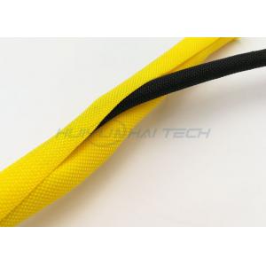 China Flame Resistance Self Wrapping Split Braided Sleeving For Computer Power Cord supplier