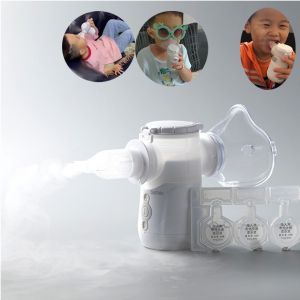 China Máquina portátil do inalador da tosse da asma 3μm Mesh Nebuliser Dual Channel Modes supplier