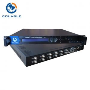 FTA Digital Satellite Receiver Decoder 6 DVB - S2 ASI Mux To IP Demodulator COL5881A