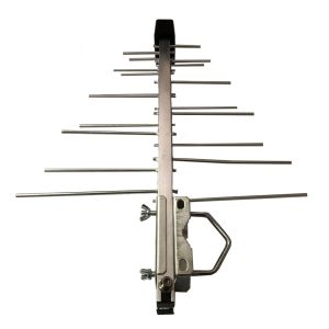 China Outdoor UHF VHF Digital TV Yagi Antenna with Amplifier and R.H.C.P Polarization Inten wholesale