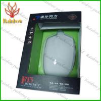 China Paper Box Packaging With Plastic Transperent Window For Mouth / Electics on sale