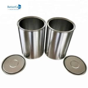 China Small Empty Paint Tin Cans 500ml  Round Corrosion Resistant With Lever Lid supplier