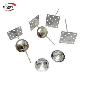 Stainless Steel 50x50mm Insulation Fixing Pins Self Adhesive