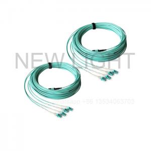China OM3 OM4 Pre Connector Femaile To Male MTP Trunk Cable supplier