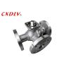 China 3-way ball valve L-port Flanged  with and High Pressure Rating for Heavy Duty Applications with ISO5211 TOP and PN16 Pressure Rating wholesale