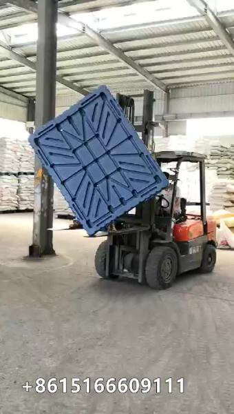 Stackable cheap pallet Blow Molding 1200*1000 Plastic Pallet Faced 4-WAY  Wholesale Single pallet