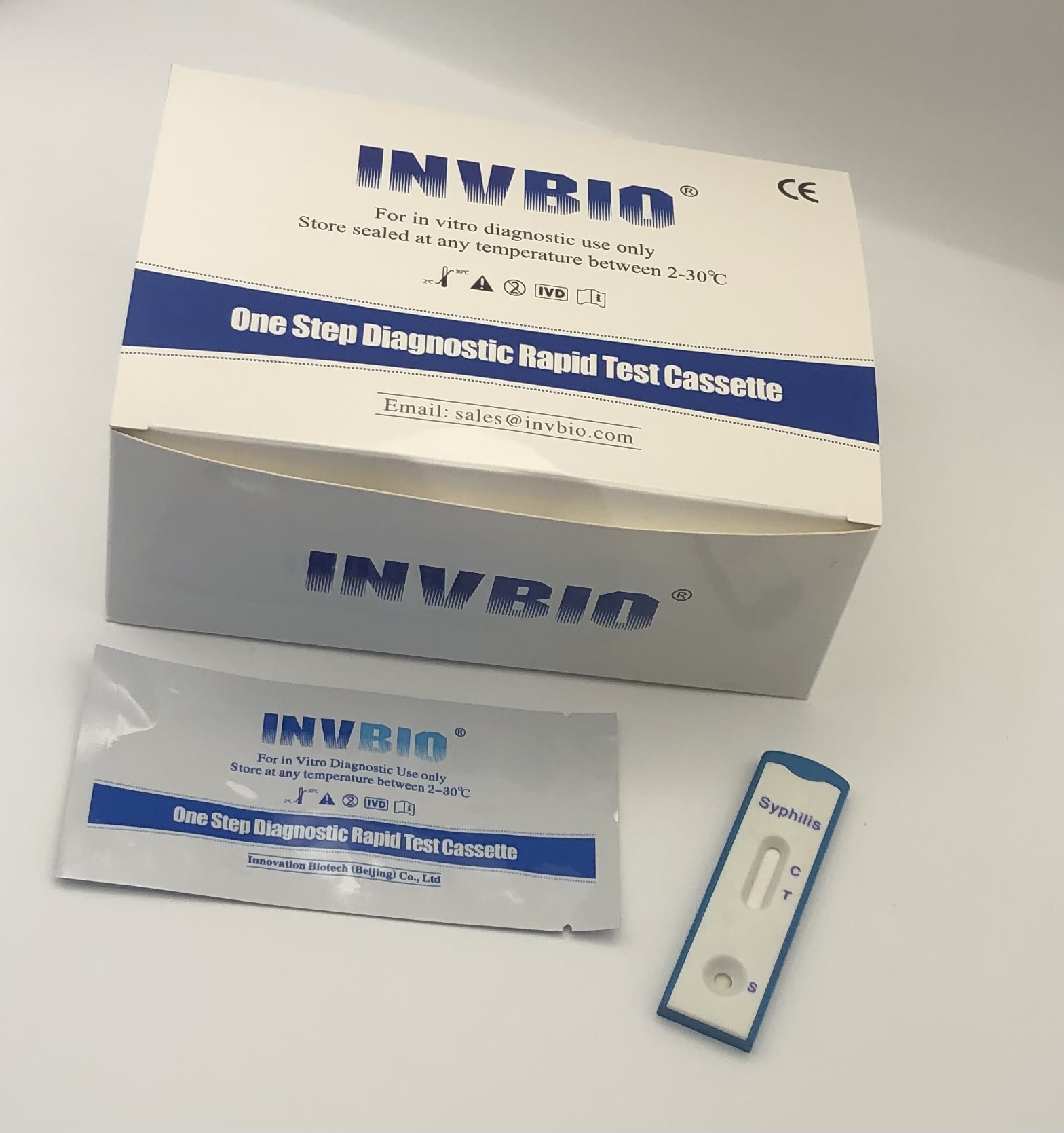 China Teste de diagnóstico rápido Kit Std Syphilis Screening Test de Vdrl com malote selado supplier