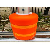 China Obvious Orange Red Orange EVA Filled Rotating Barrel 4 Beam Guardrail on sale
