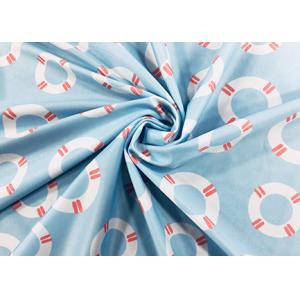 China 85% Polyester Digital Printing Fabric For Swimsuit Sky Blue Swim Ring 200GSM supplier