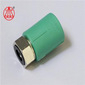 China Green Plug Type PPR Tee Reducer , PPR Elbow With Thread Working Pressure 2.5mpa supplier