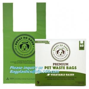 Disposable Compostable Dog Poop Bag For Pet Cleaning, Earth-Friendly Leak-Proof Dog Poop Waste Bags With Easy-Tie Handle