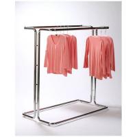 China Fashionable Metal Single Bar Garment Display Stand Clothes Hanging Rack For for sale