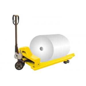 China Paper Reel Pallet Jack Truck , Heavy Duty Pallet Jack 1000kg Capacity supplier