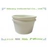 China Thick Soup paper containers for food , White disposable ice cream bowls FDA wholesale